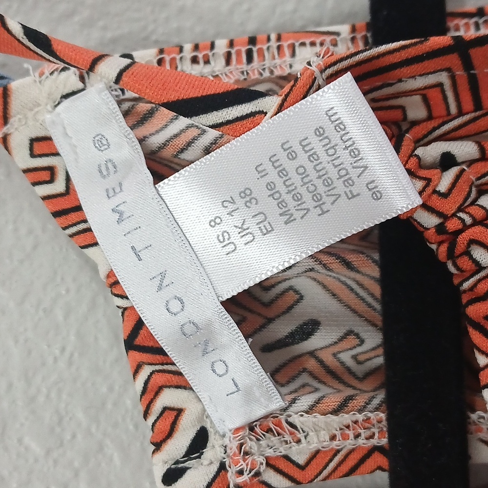 London Times Boho Design Maxi Dress Size 8 - Picture 4 of 6